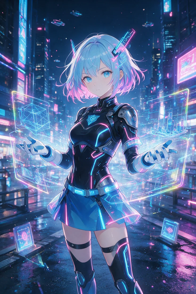 AI生成 元気系 - 架空のAI美少女イメージ