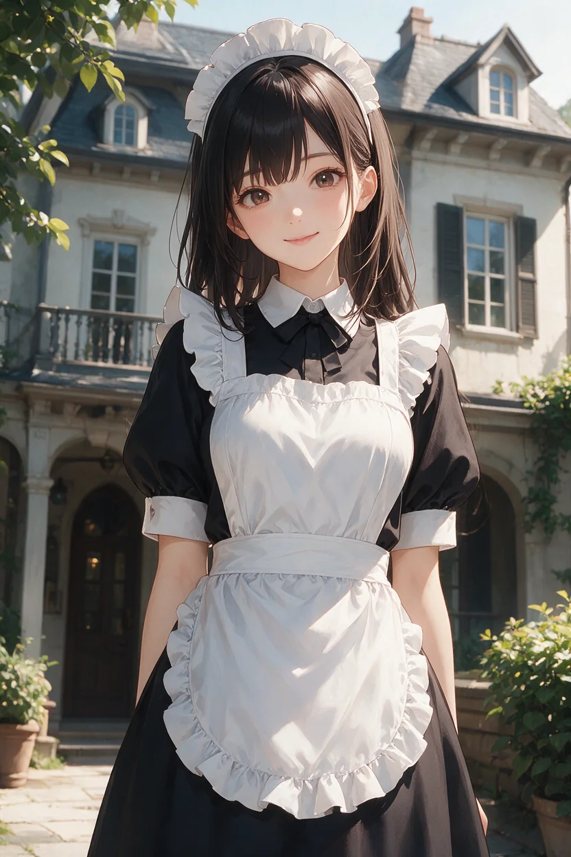 AI生成 メイド - 架空のAI美少女イメージ